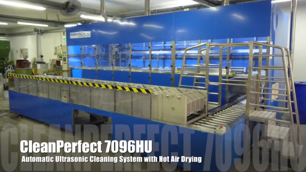 CleanPerfect 7096HU 注塑眼镜框及配件研磨抛光后清洗自动线